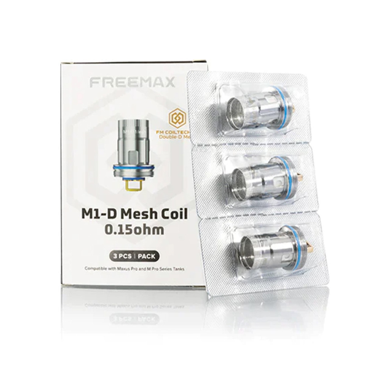 FreeMax M1D Mesh Coils 3pk, maxus 2 kit, m pro 3 tank, fm m mesh coil